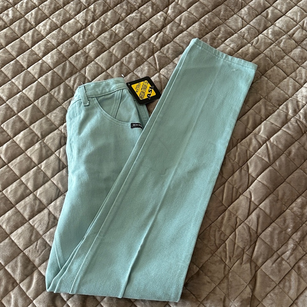 Light blue straight leg Rockies